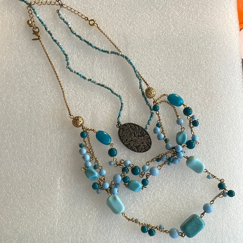 Duo- Rachel- Avon glass beaded necklaces